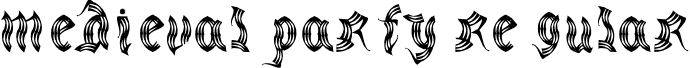 medieval party Regular font - medievalparty-Regular.otf