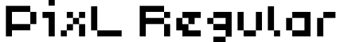 PixL Regular font - PIX-L___.otf
