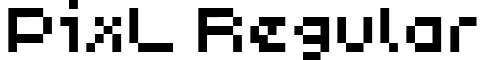 PixL Regular font - PIX-L___.ttf