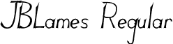 JBLames Regular font - JBLames-Regular.ttf