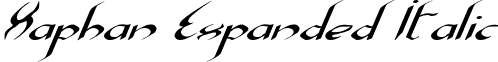 Xaphan Expanded Italic font - Xaphanei.ttf