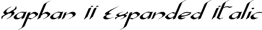 Xaphan II Expanded Italic font - Xaphan2ei.ttf