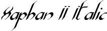 Xaphan II Italic font - Xaphan2i.ttf