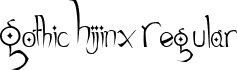 Gothic Hijinx Regular font - GothicHijinx.ttf