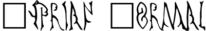 Cyprian Normal font - CYPRIAN.TTF