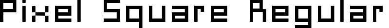 Pixel Square Regular font - Pixel Square 10.ttf