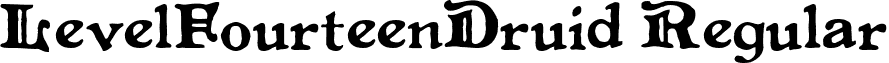 LevelFourteenDruid Regular font - LEVEFD__.TTF