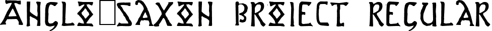 Anglo-Saxon Project Regular font - ASPROJ1.TTF