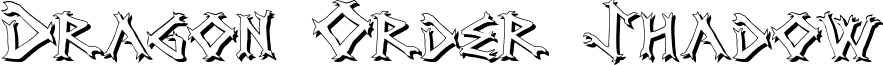 Dragon Order Shadow font - Dragv2s2.ttf