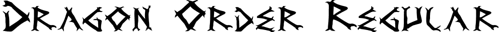 Dragon Order Regular font - Dragv2.ttf