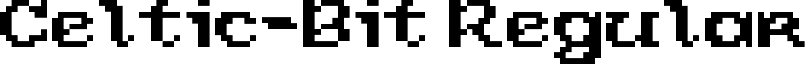 Celtic-Bit Regular font - celtic-bit.ttf