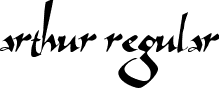 Arthur Regular font - ARTHUR__.TTF