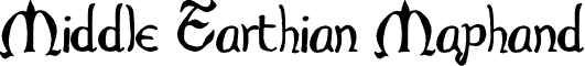Middle Earthian Maphand font - Throrian_Commonface.otf