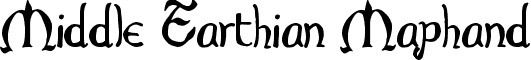 Middle Earthian Maphand font - Throrian_Commonface.ttf