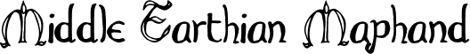 Middle Earthian Maphand font - Throrian_Formal.otf