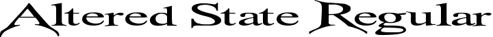 Altered State Regular font - transMutation.ttf