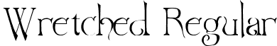 Wretched Regular font - WRETRG__.TTF