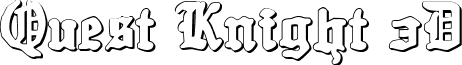 Quest Knight 3D font - questknight3d.ttf
