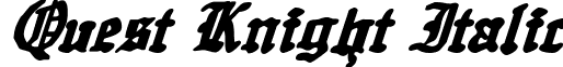 Quest Knight Italic font - questknighti.ttf