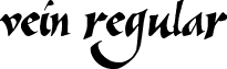 Vein Regular font - VEIN____.TTF