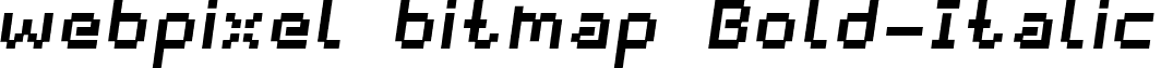 webpixel bitmap Bold-Italic font - webpixel bitmap_bold-italic.otf