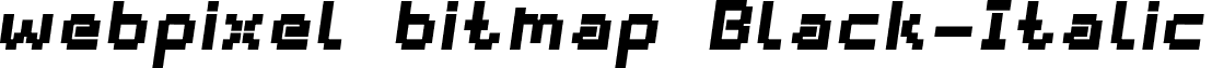 webpixel bitmap Black-Italic font - webpixel bitmap_black-italic.otf