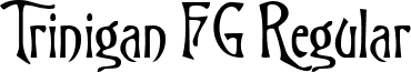 Trinigan FG Regular font - trinigan.ttf