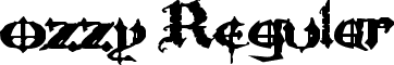 ozzy Regular font - Ozzy II.ttf