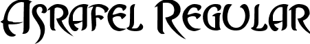 Asrafel Regular font - ASRAFEL_.TTF