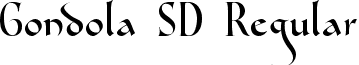 Gondola SD Regular font - Gondola SD.ttf