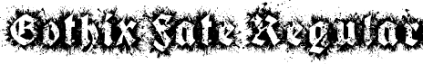 Gothix Fate Regular font - Gothix Fate.ttf
