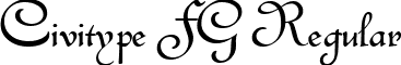 Civitype FG Regular font - CivityFG.ttf