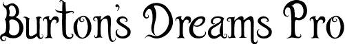 Burton's Dreams Pro font - Burton's Dreams by Jeniffer Z..ttf
