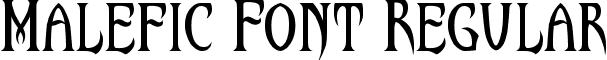 Malefic Font Regular font - MALEFIC FONT BY JENIZU 3.ttf