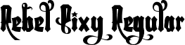 Rebel Pixy Regular font - Rebel Pixy - Free For Personal Usage.otf