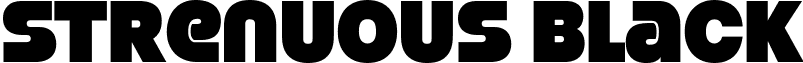 Strenuous Black font - strenuous bl.ttf