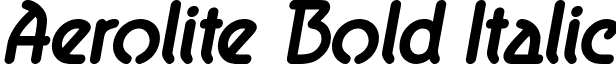 Aerolite Bold Italic font - Aerolite Bold Italic.ttf