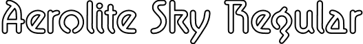 Aerolite Sky Regular font - Aerolite Sky.otf