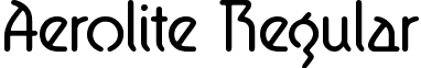 Aerolite Regular font - Aerolite.ttf