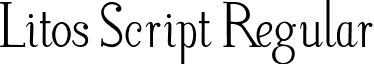 Litos Script Regular font - Litos Script regular.otf