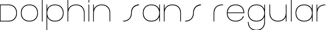 Dolphin Sans Regular font - Dolphin-Sans.ttf