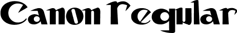 Canon Regular font - CANON.ttf