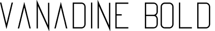 Vanadine Bold font - Vanadine Bold.ttf