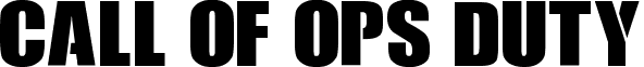 Call Of Ops Duty font - Call of Ops Duty.otf