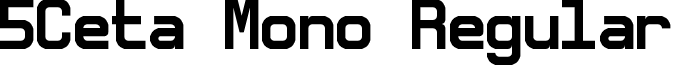 5Ceta Mono Regular font - 5ceta_mono.ttf