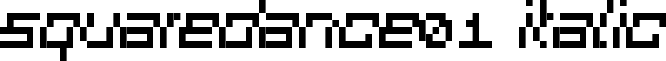 SquareDance01 Italic font - squaredance01.ttf