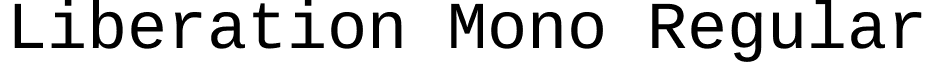 Liberation Mono Regular font - LiberationMono-Regular.ttf