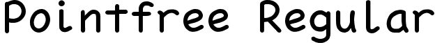 Pointfree Regular font - pointfree.ttf