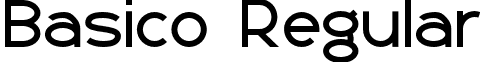 Basico Regular font - Basico 1.otf