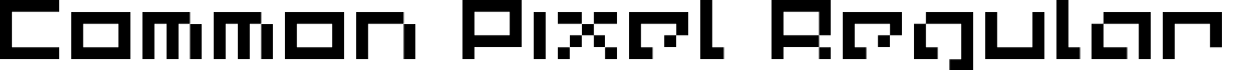 Common Pixel Regular font - COMMP___.TTF
